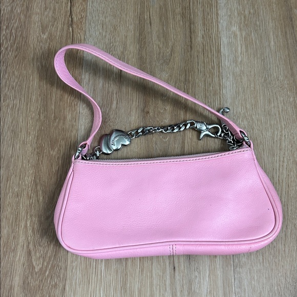 Juicy Couture Y2K Pink Charm Leather Handbag - Picture 2 of 4